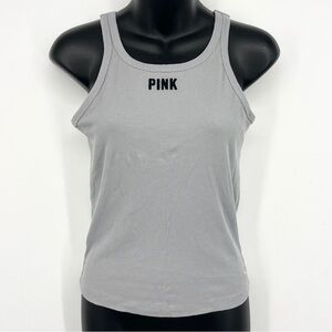 PINK Victoria's Secret Light Gray Tank Top